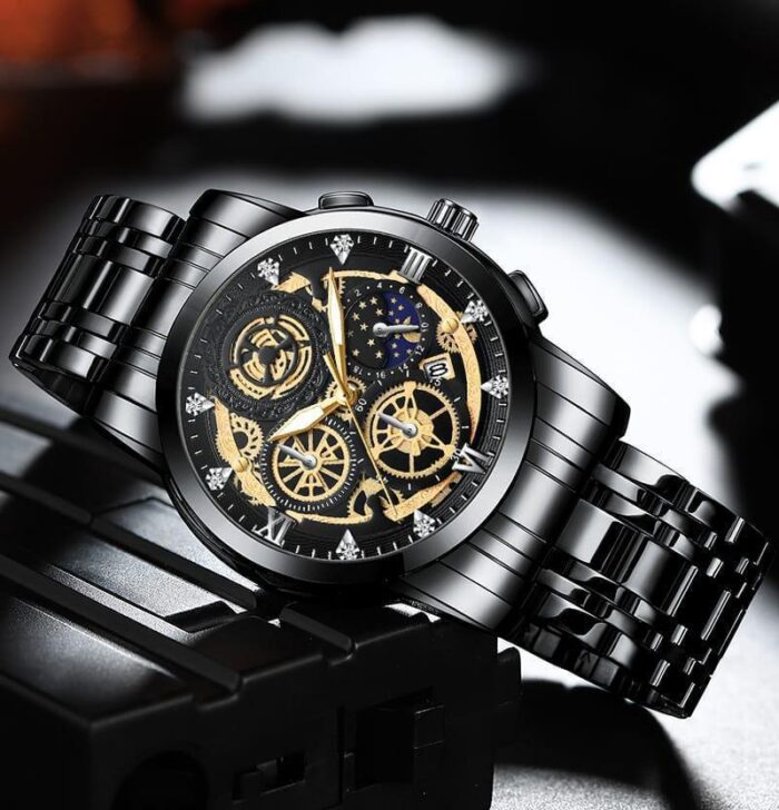 Men's Chronograph Watch - 1 Pc Stylish Stainless Steel Timepiece - Image 4