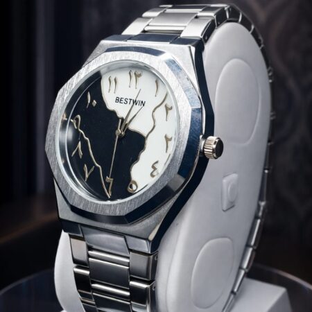 BESTWIN AURA ARABIC SILVER MEN WATCH