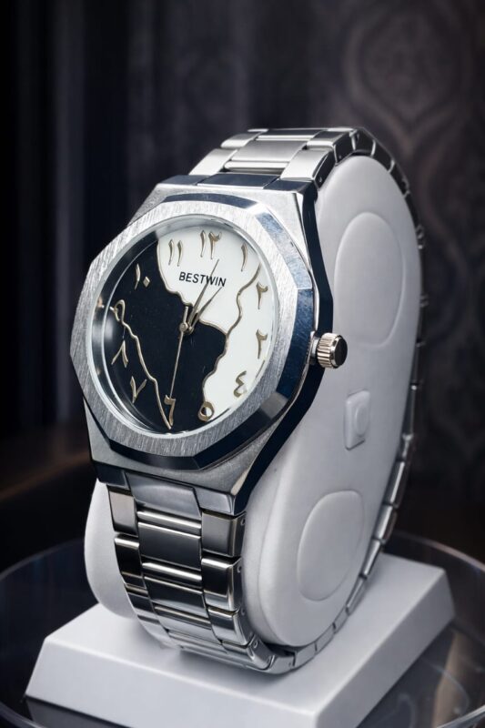 BESTWIN AURA ARABIC SILVER MEN WATCH