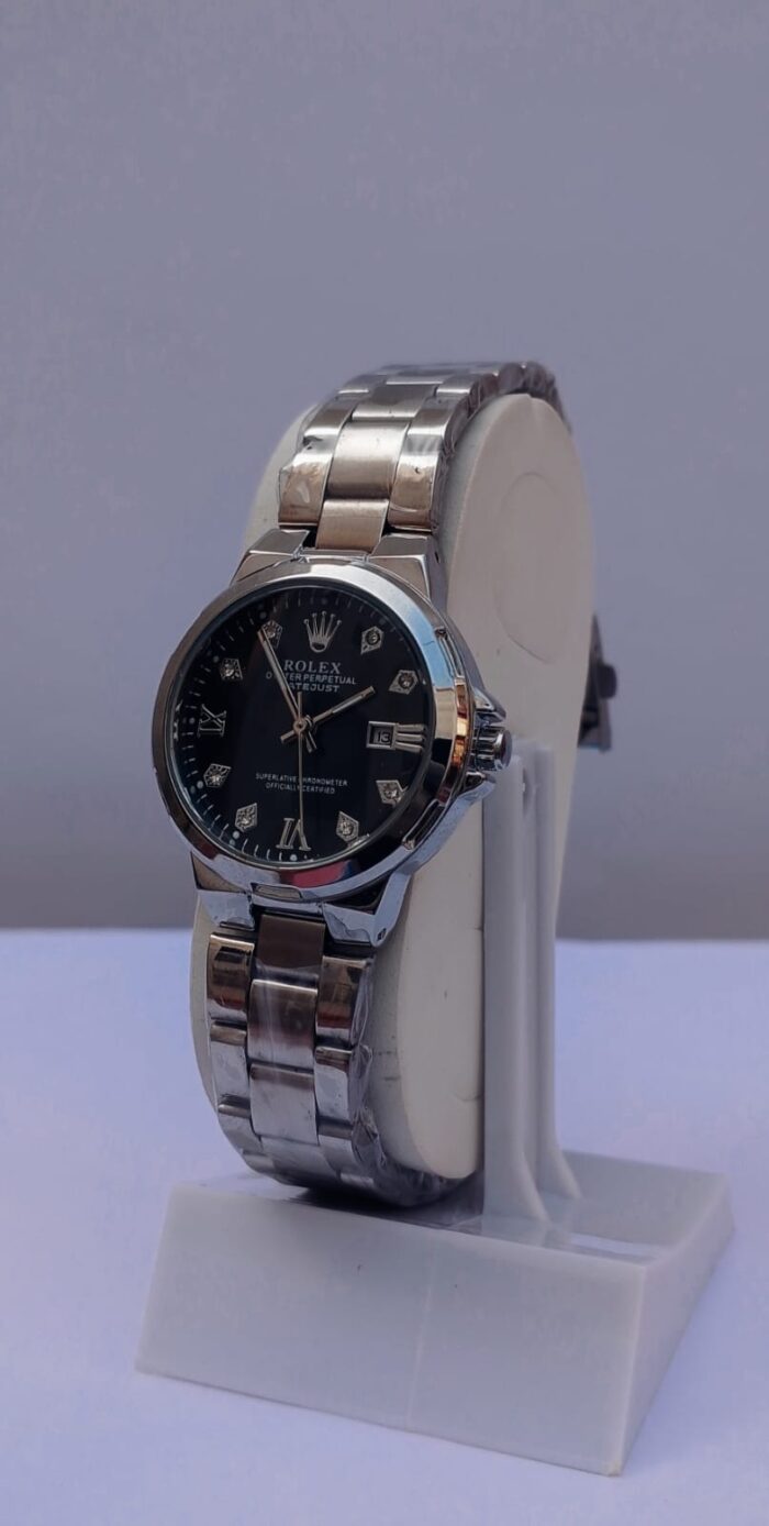 ROLEX SILVER WOMEN WATCH - Image 4
