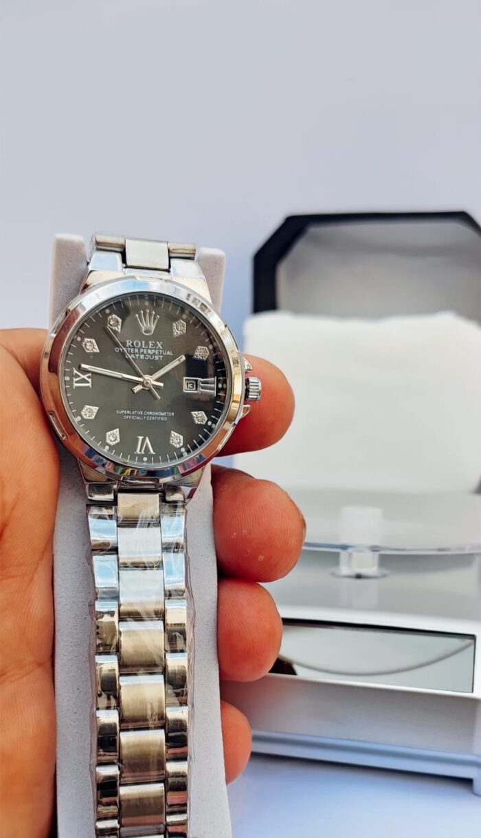 ROLEX SILVER WOMEN WATCH - Image 3