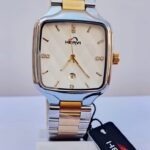 HERYI WHITE DAIL GOLDEN & SILVER STRAP MAN WACH