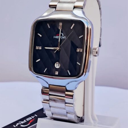 HERYI WHITE DAIL SILVER STRAP MAN WACH