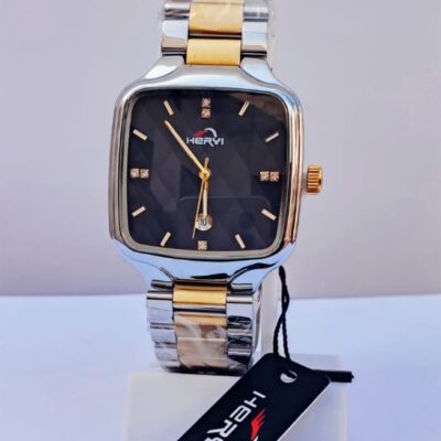 HERYI BLACK DAIL GOLDEN & SILVER STRAP MAN WACH